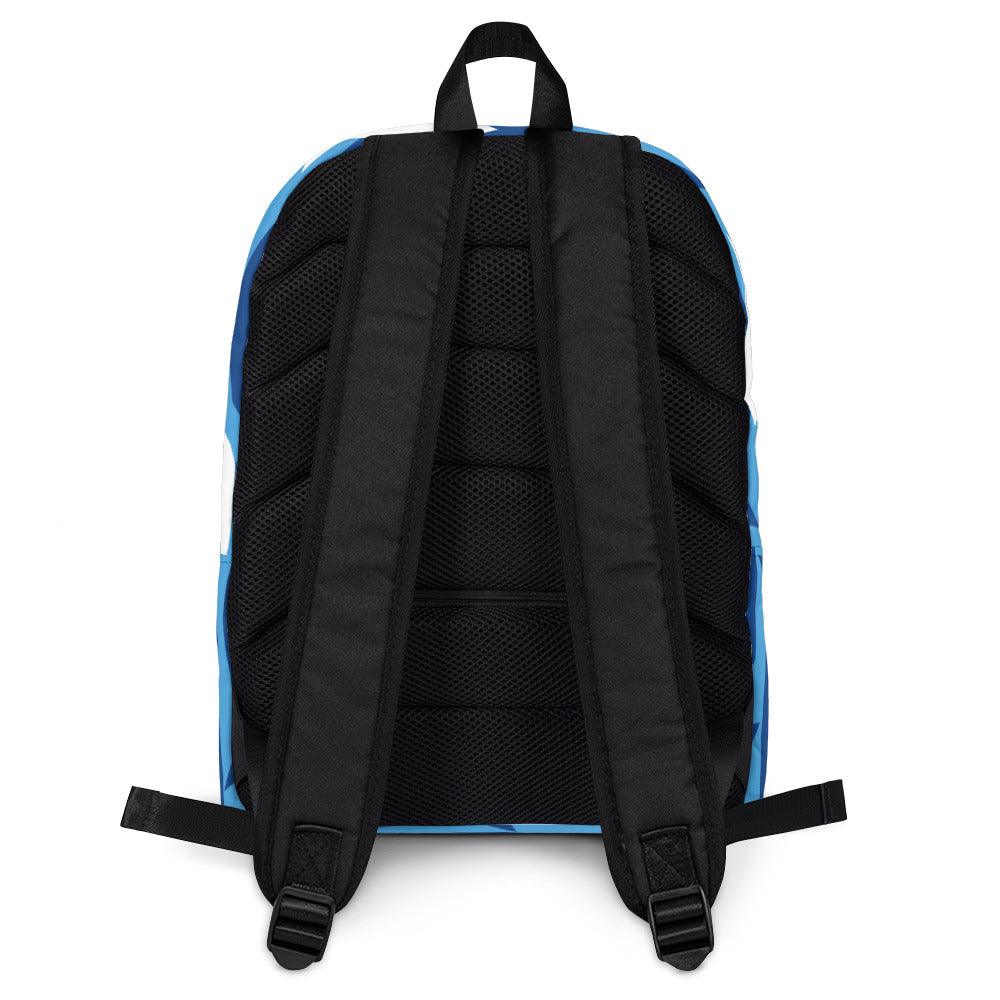 One4Boys 16-inch Backpack - Fishing Blue & White - One4Boys