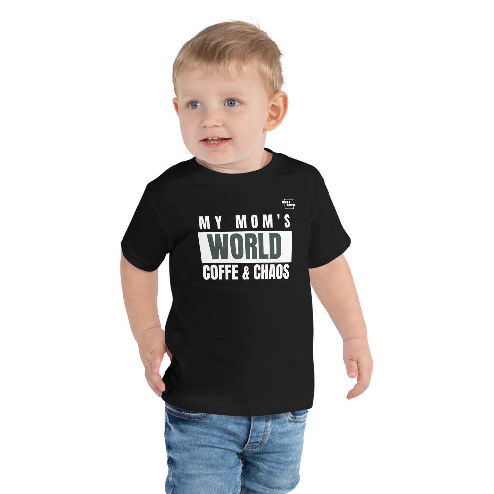 toddler jersey tee My Mom's World - One4Boys